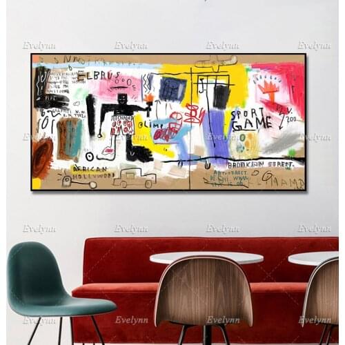 Abstract Canvas Painting Wall Pictures Graffiti Street Wall Art Pattern Modern Poster Print on Canvas for Living Room Home Decor