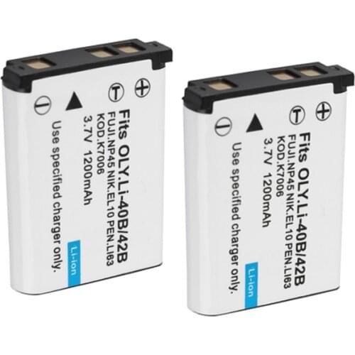 EN-EL10 Li-40B Li-42B Li 40B Li40B Camera Battery for Olympus Pentax D-Li63 Fuji NP-45 for Nikon EN-EL10 NP80 CNP80 K7006