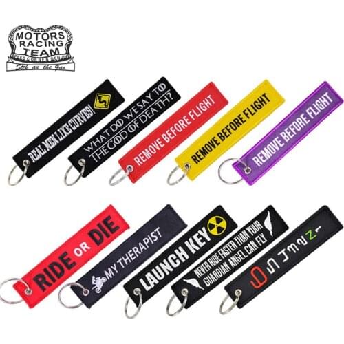 CLELO Travel accessories Embroidery luggage tag With Keyring Chain Travel Bag Tag Fashion Gift for Aviation Gifts