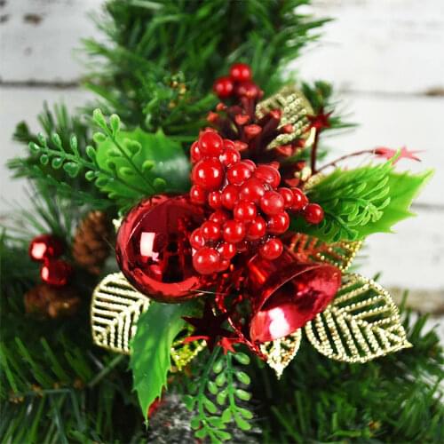 Artificial Flower Berries For Christmas Tree Decoration Plastic Fake Plant Christmas Branches Christmas Ornament Wedding Decor