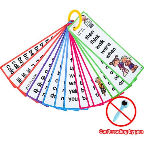 220 English Sight Words FlashCards High Frequency Common Words Educational Flash cards for Pre K 1st 2nd Grade Learn to Read