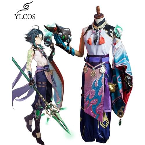 Genshin Impact Xiao Cosplay Costumes Halloween Party Game Clothes For Unisex Suit