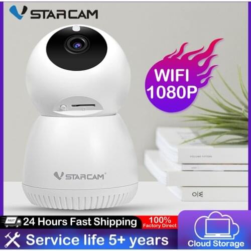 Vstarcam New Dome Guard Camera 1080P Wifi Camera Human Pet AI Webcam IP Cam Security Home Indoor Pan&Tilt Night Vision Recorder