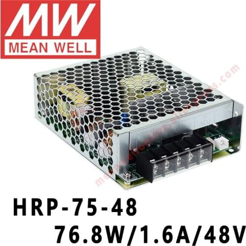 Mean Well HRP-75-48 meanwell 48V/1.6A/76.8W DC Single Output with PFC Function Switching Power Supply online store