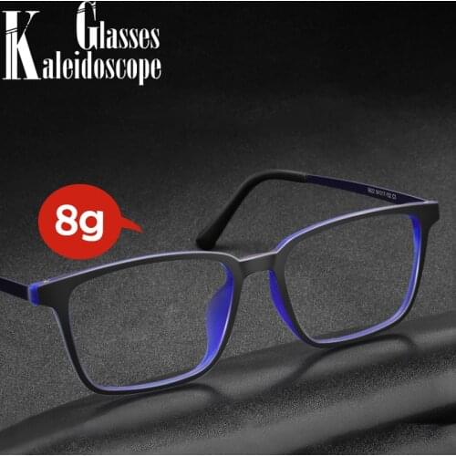 New Pure Titanium Glasses Frame Men Ultralight TR90 Myopia Glasses Male Comfortable Optical Eyewear Lense Square Big Frame