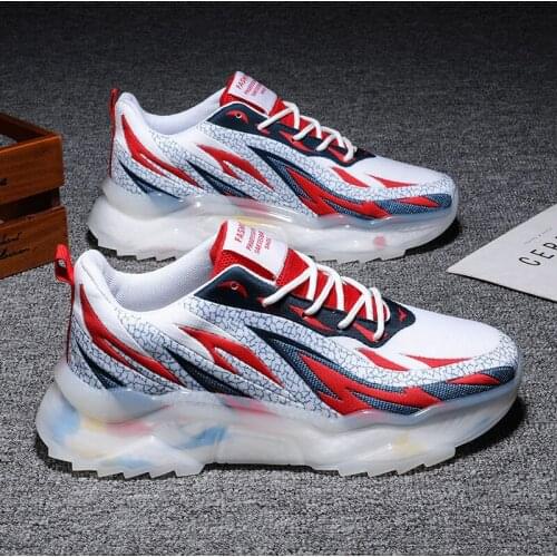 Mens shoes 2021 fashion new summer breathable mens casual all-match sports running mesh shoes trend middle school students