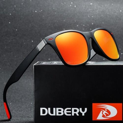 DUBERY New Brand Design Polarized Sunglasses Men Driver Shades Male Sun Glasses For Men Summer Mirror Square Oculos UV400 4195