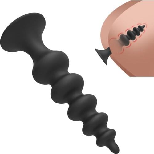 Soft Butt Plug with Powerful Suction Cup Anal Plug Sex Toys for Couple Anal Bead Prostate Stimulator Female Masturbation tool