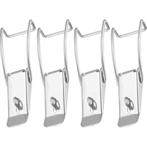 Stainless Steel 201 Spring Loaded Draw Toggle Latch Catches Hasp (118mm / 4.65" Length) Pack of 4