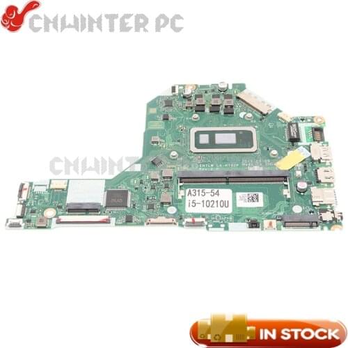 NOKOTION EH7LW LA-H792P NBHM211004 NB.HM211.004 For Acer Aspire 3 A315-54 Laptop Motherboard SRGKY i5-10210U CPU DDR4