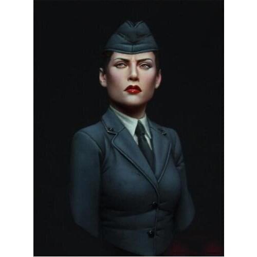 New Unassembled 1/12 63mm La Resistance woman Soldier bust Resin Kit DIY Toys Unpainted resin model