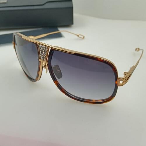 2021 New Big Frame Women Sunglasses Fashion Top Quality Gradient Women Rimless Sun glasses Female Brand Mirror UV400 with case