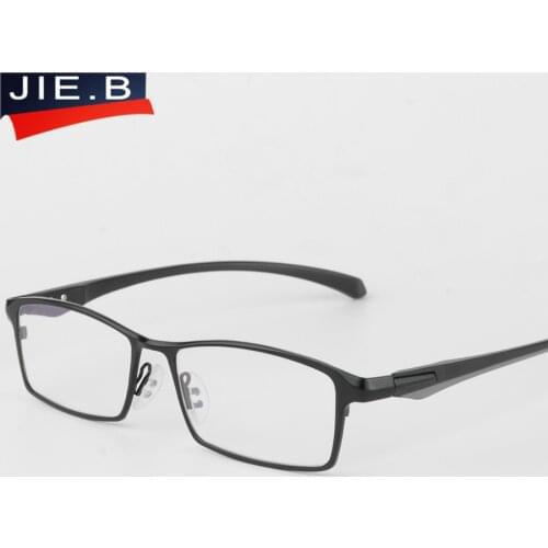 JIE.B Brand Glasses Titanium Alloy Eyeglasses Frames Men Optical Glasses Frame Mens Eyewear Frames can use Prescription Lenses