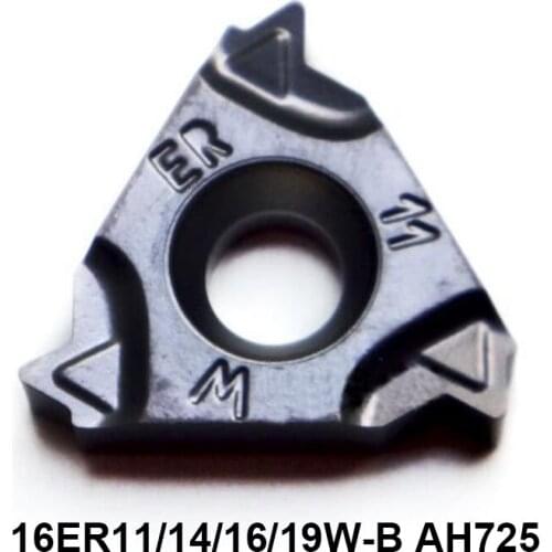 Original 10pcs 16ER 16ER11W-B 16ER14W-B 16ER16W-B 16ER19W-B AH725 Carbide Inserts Threading Lathe Tools Cutter