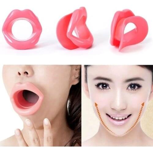 10PCS Face Slimmer Silicone Smile Orthotics Oral Muscle Massage Anti-Wrinkle & Aging Mouth Exerciser Massager Face Care
