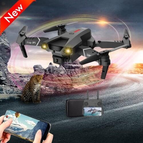 P5 New Drone With Camera 4K Dual Lens Quadcopter Infrared obstacle avoidance Aerial Photography Foldable RC Helicopter Toy Gifts