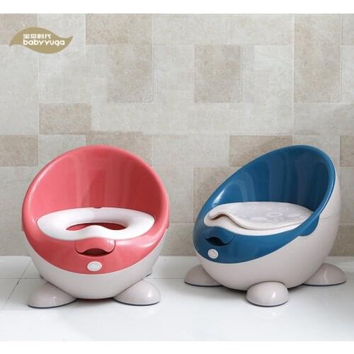 Portable Baby Travel Potty Baby Toilet Toddler Potty Training Seat Kids Anti-Slip Potty Childrens Chamber Pot with Soft Cushion