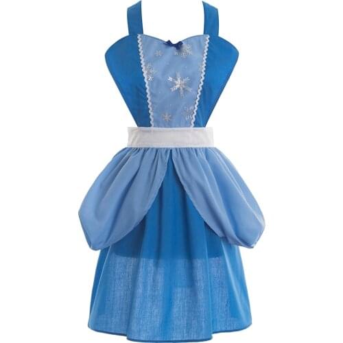 Family christmas clowns Mother and daughter clothes family matching clothes women Princess aprons cinderella costume