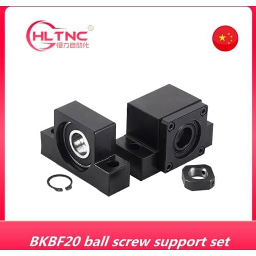 Ball screw Support BK20 BF20 to match screw 25mm SFU2505 SFU2510 SFE2525 ballscrew end support BK20 /BF20 BKBF20 1set