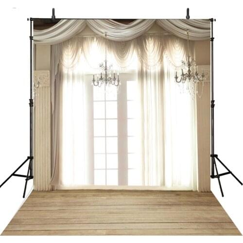 Curtain Window Wedding Photography Backdrops Chandelier Backdrop For Photography Background For Photo Studio Foto Achtergrond
