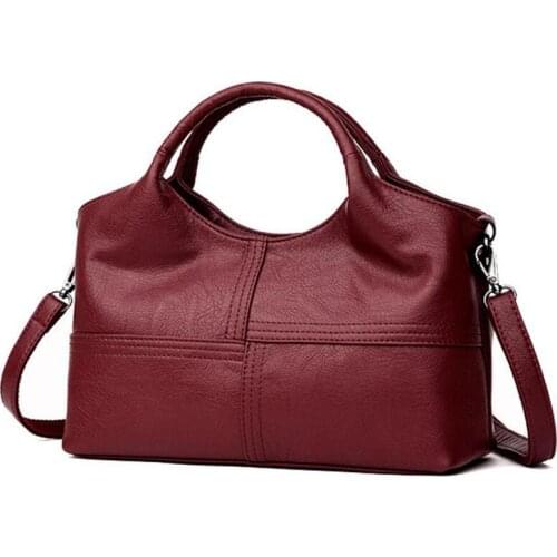 Soft PU Leather Handbag High Quality Women Bag Casual Female Messenger Bag Solid Shoulder Bag Ladies Crossbody Bag