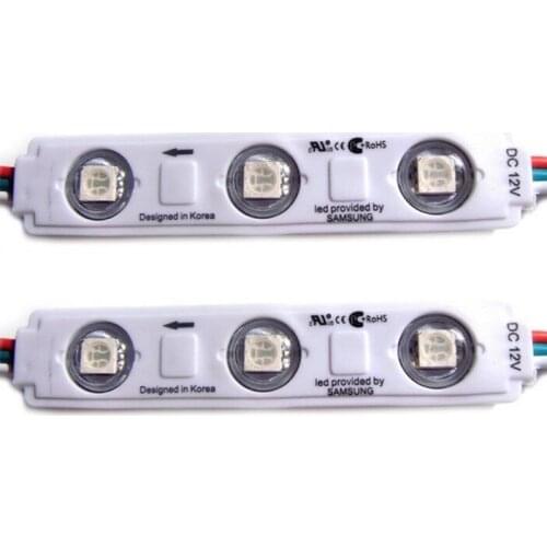 LED Module WS2811 UCS1903 3LED DC12V LED Garden Light SMD5050 RGB Waterproof LED Pixel Digital Module String Light black/white