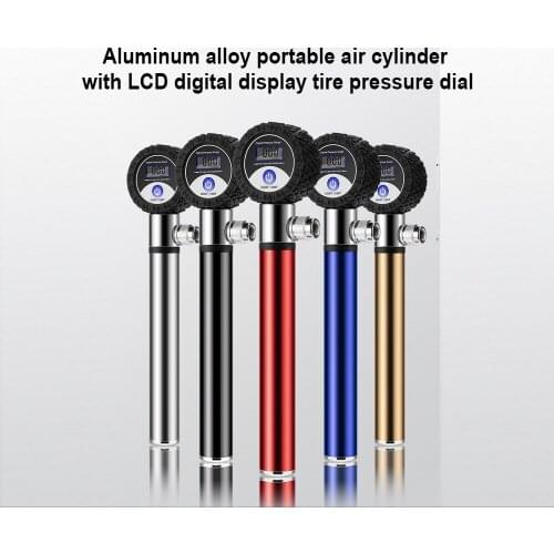 LCD Digital Display Bicycle Pump Cycling Hand Air Pump Tire Pressure Dial Pump MTB Accessories Portable Bicycle Tire Inflate