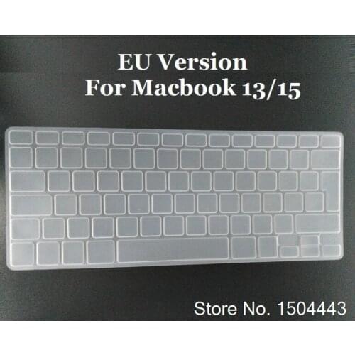 High quality Silicone keyboard cover Protector for Macbook Air Pro Retina 11 13 15 inch Silicone EU US Version