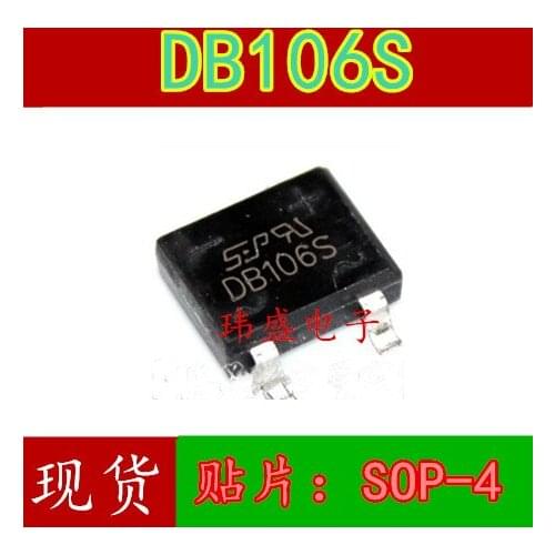 10pcs DB106 DB106S SOP-4 1A/600V
