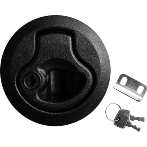 2pcs 2" Flush Pull Slam Latch + Keys 1/4" Door For Boat Deck Hatch