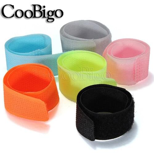 25pcs Colorful Hook And Loop Velcros Tape Nylon Magic Winder Ties Organiser Fixed strap Tape Tidy Straps Computer Cable