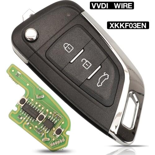 Kutery 3 Buttons English Version PN:XKKF03EN VVDI Wired Universal Super Flip Folding Remote Car Key For VVDI Key Tool