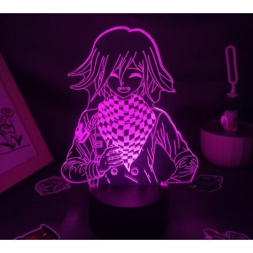 Danganronpa Anime Figure Kokichi Oma 3D Led Night Lights Neon Birthday Gifts For Friends RGB Game Lava Lamp Bedroom Table Decor