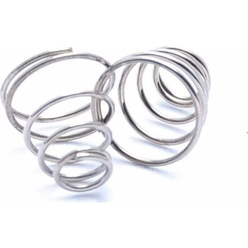 Tower Springs, ,3Pcs, Steel Conical Cone Compression Spring, Taper Pressure Spring Wire Diameter 1.2-1.5mm