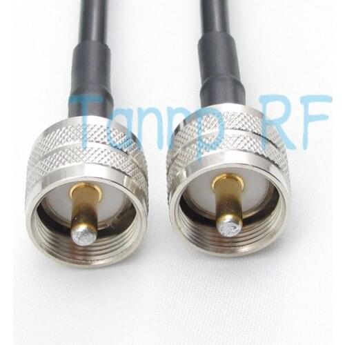 Free shipping! 6FEET RF Pigtail coaxial jumper 200CM RG58 cable UHF male plug to UHF male plug extension cable 2M