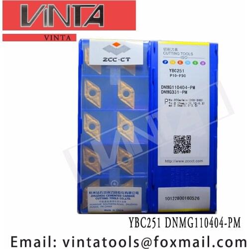 Free shipping high quality 10pcs/lots YBC251 DNMG110404-PM cnc carbide turning inserts