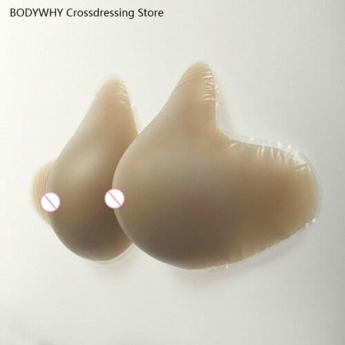 A/B/C/D Cup Brown Spiral Shape Silicone Breasts Forms Mastectomy Prosthesis Crossdresser Shemale Cosplay Latex Shapewear Gift