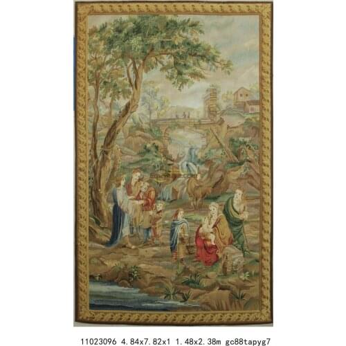 Wool aubusson tapestry custom tapestry knitted tapestry floral tapestry tapestry van gogh