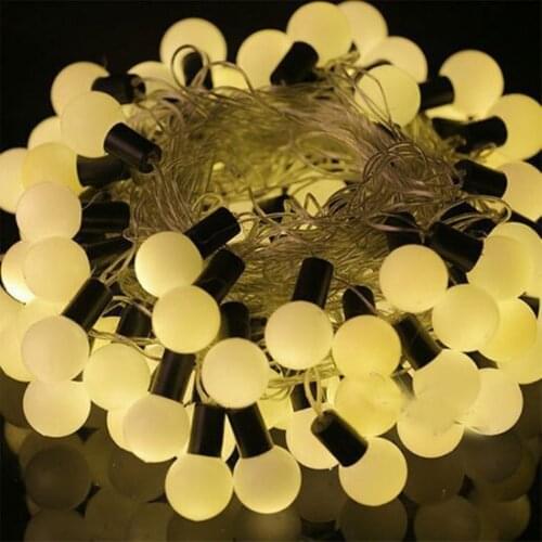Daylight Color 50 Bulb christmas Ball Led Light 4.5Metre christmas decorations рождественские украшения