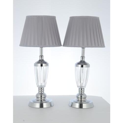 Double Jasmine Glass Table Lamp