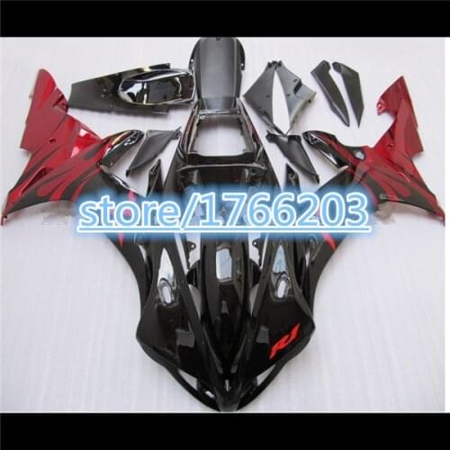 Red black fairing kits for YZF R1 YZF-R1 02-03 YZF R1 02 03 YZF 1000 R1 2002 2003 motorcycle fairing parts BBF