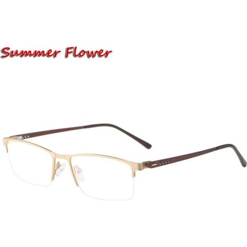 Gafas vista hombre transparente gafas graduadas hombre miopia montura metal