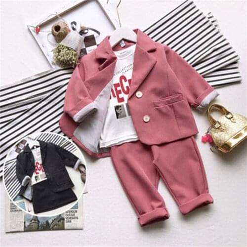 Clothes For Girls Jacket + Pants 2PCS Kids Clothes toddler Girls Spring Autumn Childrens Suit Set 2 3 4 5 6 8 Year