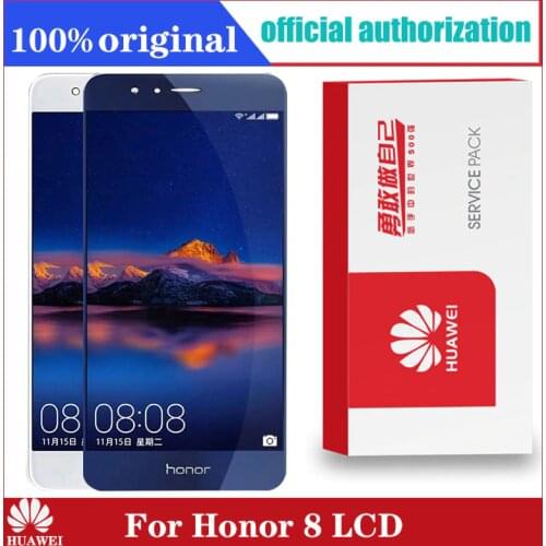 Original 5.2'' Display with Frame Replacement for Huawei Honor 8 LCD Touch Screen Digitizer Assembly Honor 8 FRD-L19 FRD-L09