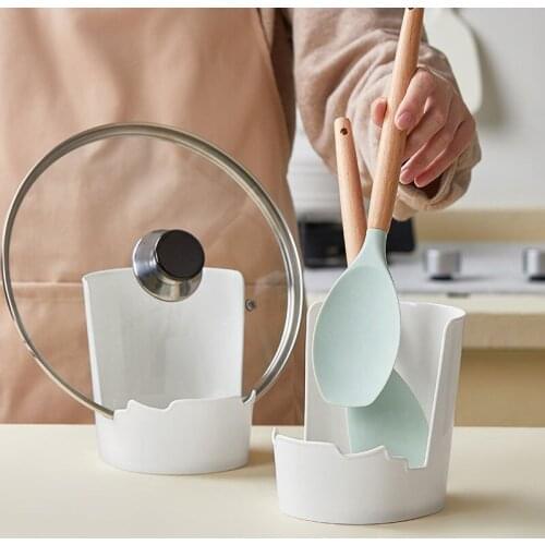 Countertop Pot Cover Rack Soup Spoon Container Chopsticks Cage Household Items Multifunctional Kitchen Organizers Storage