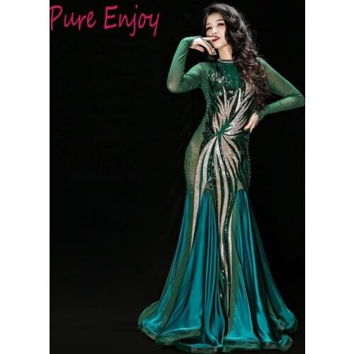 Professional Egyptian belly dance Dance dress Safety pants stage Performance Suits Costume Luxury embroidery dance dress