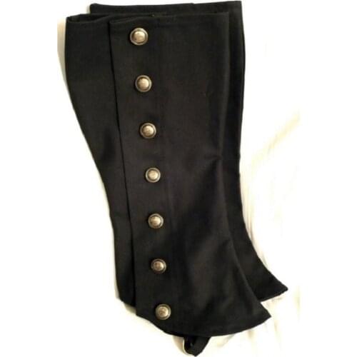 Medieval Retro Male Female Warrior Cosplay Soldier Knight Armor Shoe Cover Ladies Armor Long Boots Black COS Foot Cover