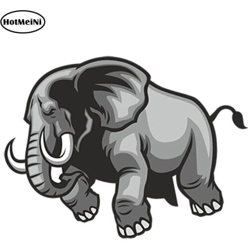 HotMeiNi 13cm x 8cm Car Styling Car Sticker Elephant Vinyl Sticker Laptop Travel Luggage Decal Waterproof DIY Car Accessories