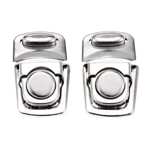 2Pcs Antique Silver Color Lock Metal Jewelry Chest Gift Box Suitcase Case Buckles Hasp Latch Catch Clasp Furniture Hardware