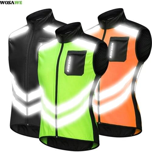 Reflective Cycling Vests Sleeveless Windproof Sports Ciclismo Jerseys MTB Road Bike Bicycle Clothing Coat Cycle Clothes